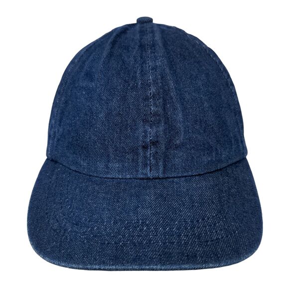 K Accessories Men's Strapback Hat Blue Size OSFM Denim Blank - Picture 1 of 7